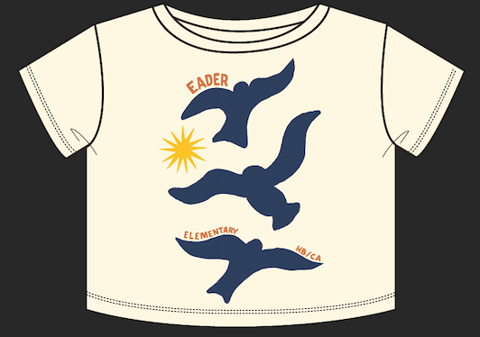 Eader Flying Eagles Cropped Tee